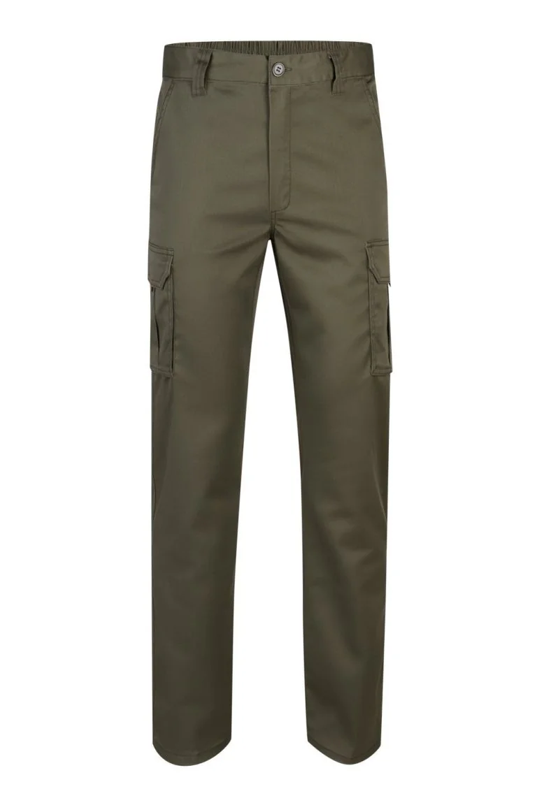 Multi-Pocket Stretch Trousers