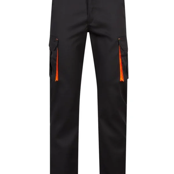 Two-Tone Multi-Pocket Stretch Trousers gallery