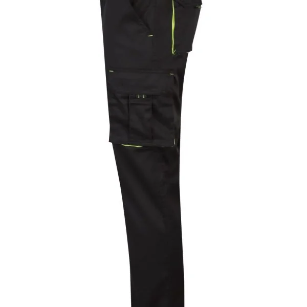 Two-Tone Multi-Pocket Stretch Trousers gallery