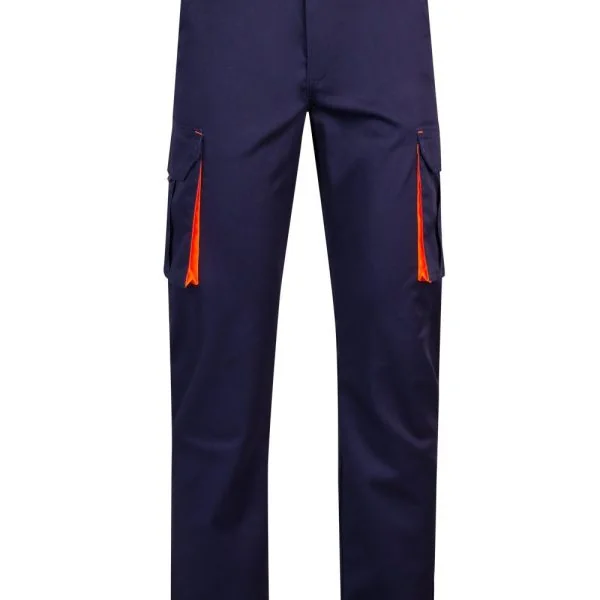 Two-Tone Multi-Pocket Stretch Trousers gallery
