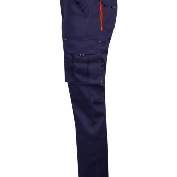 Two-Tone Multi-Pocket Stretch Trousers gallery