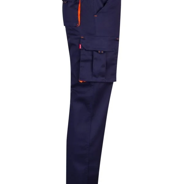 Two-Tone Multi-Pocket Stretch Trousers gallery