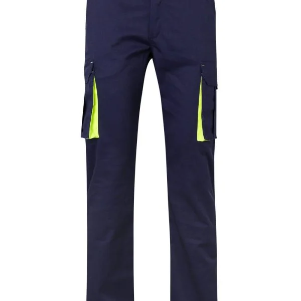 Two-Tone Multi-Pocket Stretch Trousers gallery