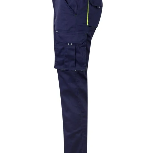 Two-Tone Multi-Pocket Stretch Trousers gallery