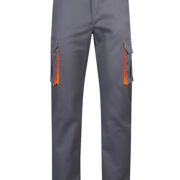 Two-Tone Multi-Pocket Stretch Trousers gallery