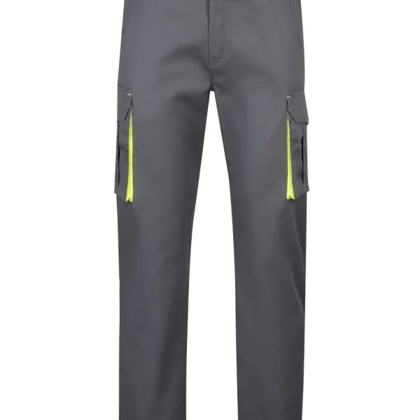 Two-Tone Multi-Pocket Stretch Trousers gallery
