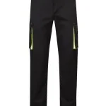 Two-Tone Multi-Pocket Stretch Trousers
