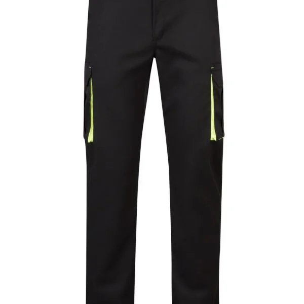Two-Tone Multi-Pocket Stretch Trousers