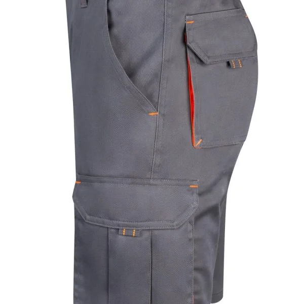 Two-Tone Multi-Pocket stretch Bermuda Shorts gallery