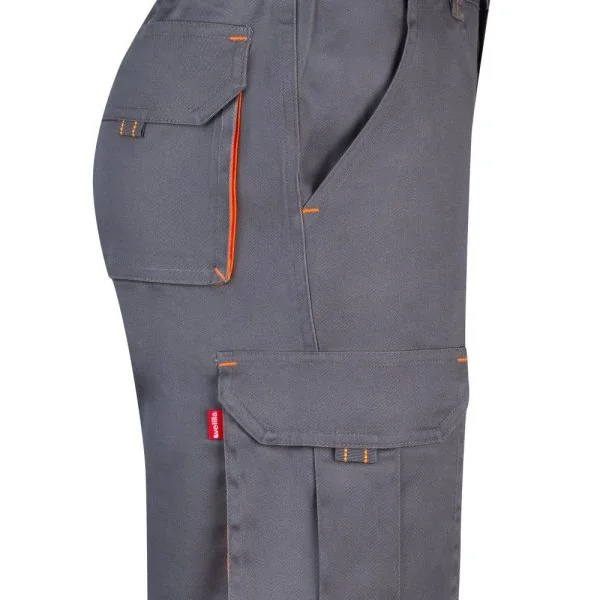 Two-Tone Multi-Pocket stretch Bermuda Shorts gallery