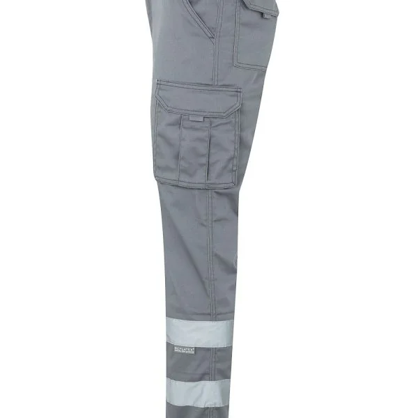 Multi-Pocket Stretch Trousers with Reflective Tape gallery