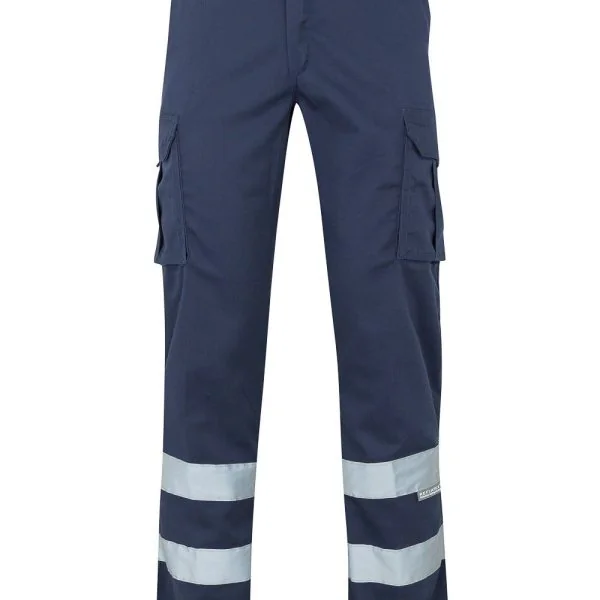 Multi-Pocket Stretch Trousers with Reflective Tape gallery