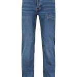 Stretch denim trousers