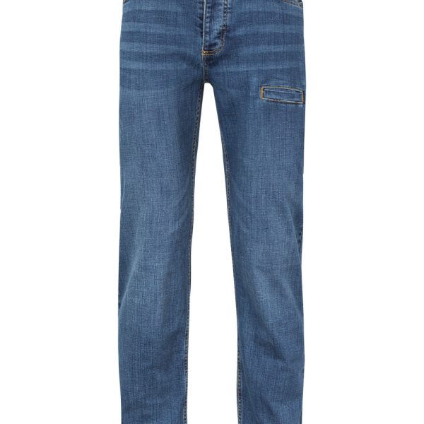 Stretch denim trousers