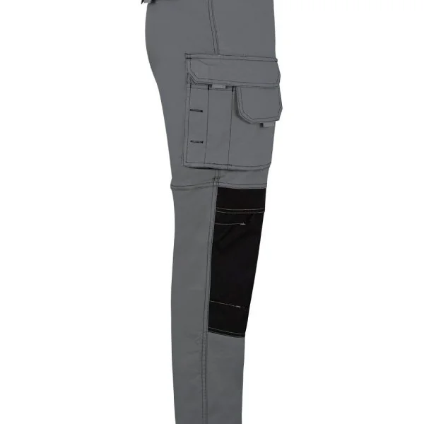 Two-tone Stretch Canvas Trousers with Holster Pockets gallery
