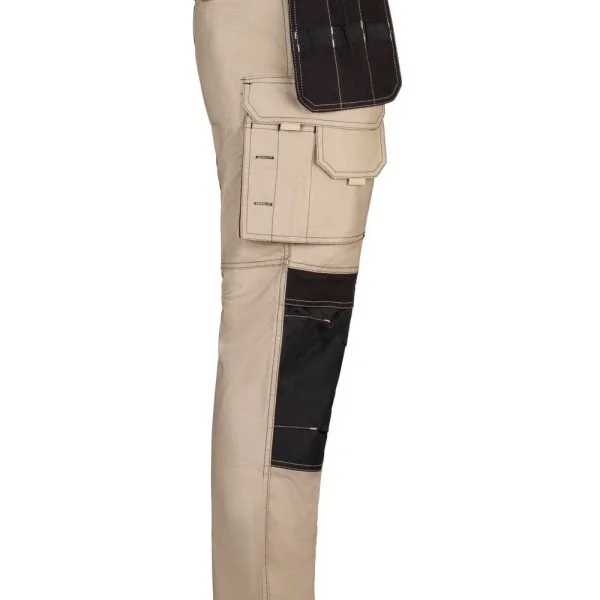 Two-tone Stretch Canvas Trousers with Holster Pockets gallery