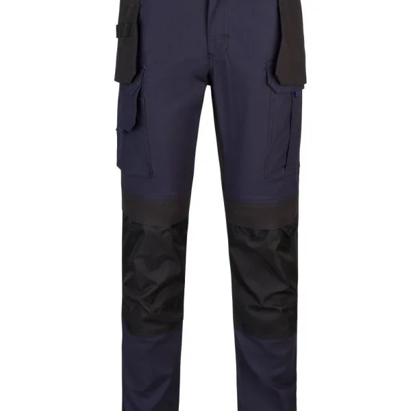 Two-tone Stretch Canvas Trousers with Holster Pockets gallery