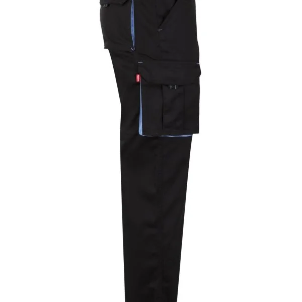 Two-Tone Stretch Multi-Pocket Trousers gallery