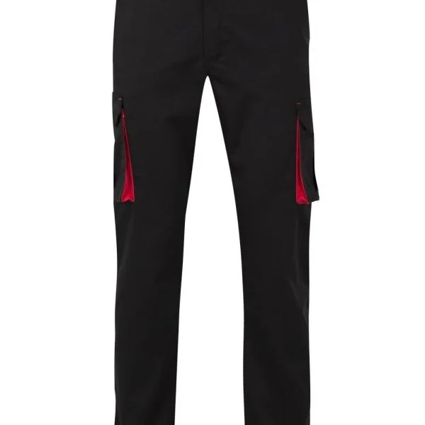 Two-Tone Stretch Multi-Pocket Trousers gallery