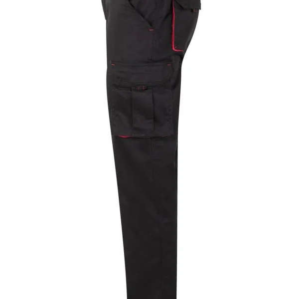Two-Tone Stretch Multi-Pocket Trousers gallery