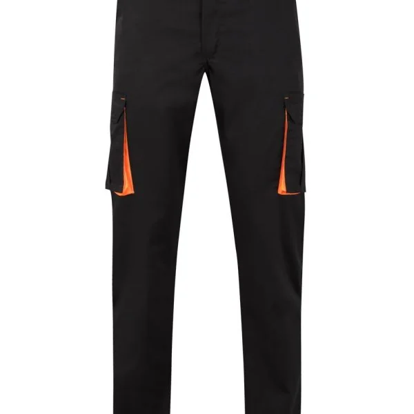 Two-Tone Stretch Multi-Pocket Trousers gallery