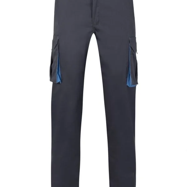Two-Tone Stretch Multi-Pocket Trousers gallery