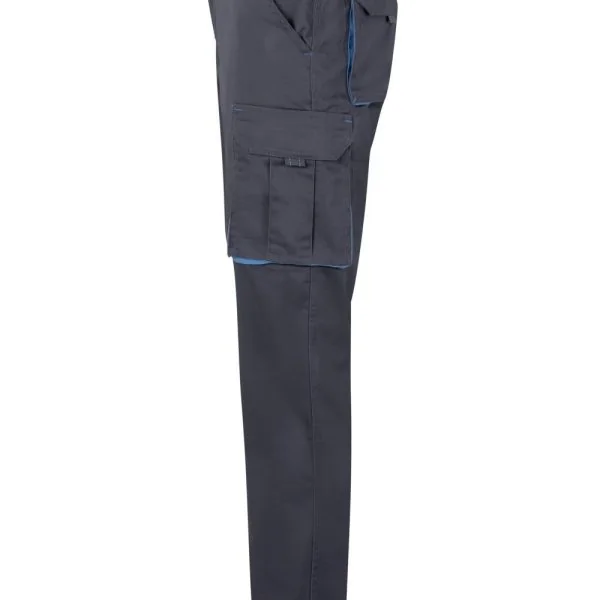 Two-Tone Stretch Multi-Pocket Trousers gallery