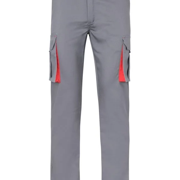 Two-Tone Stretch Multi-Pocket Trousers gallery