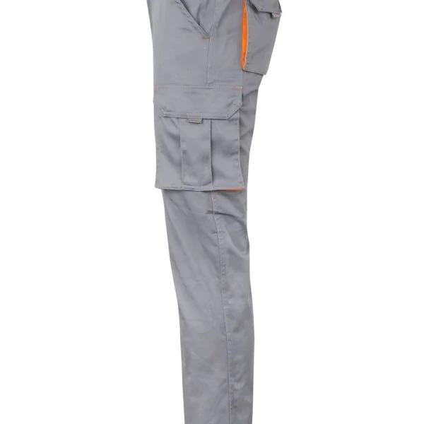 Two-Tone Stretch Multi-Pocket Trousers gallery