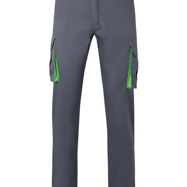 Two-Tone Stretch Multi-Pocket Trousers gallery