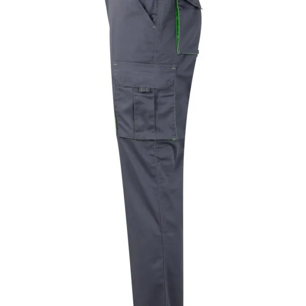 Two-Tone Stretch Multi-Pocket Trousers gallery