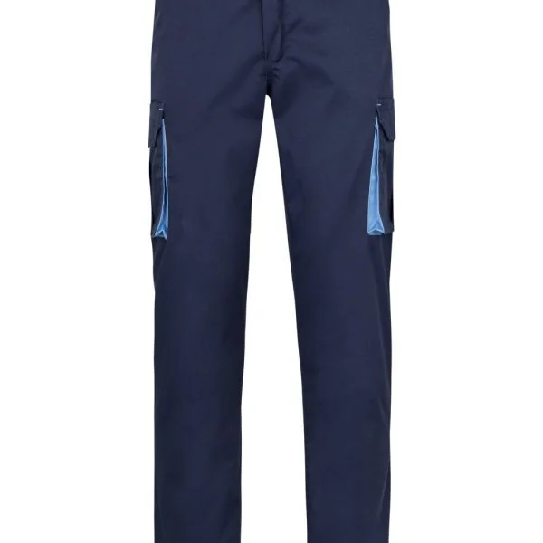 Two-Tone Stretch Multi-Pocket Trousers gallery