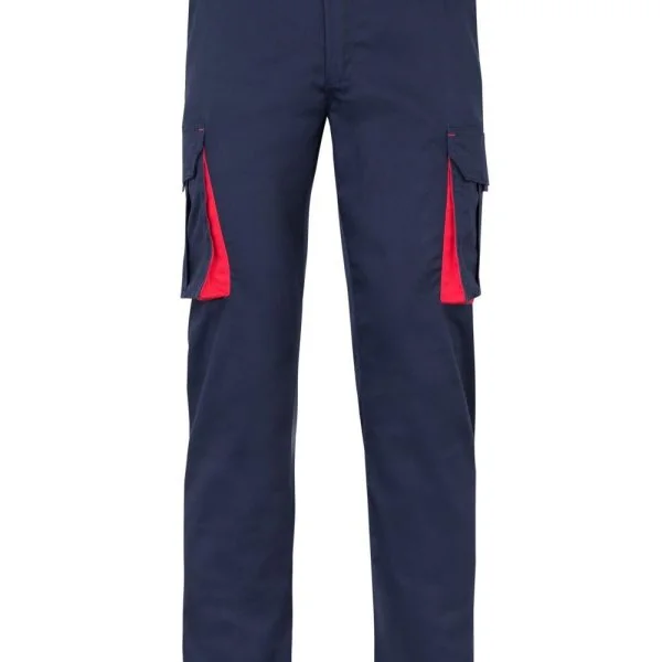 Two-Tone Stretch Multi-Pocket Trousers gallery