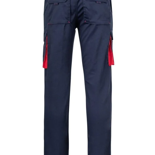 Two-Tone Stretch Multi-Pocket Trousers gallery