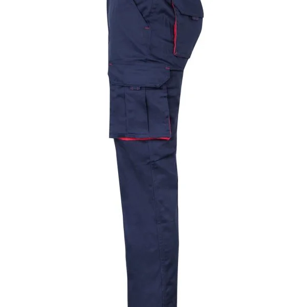 Two-Tone Stretch Multi-Pocket Trousers gallery