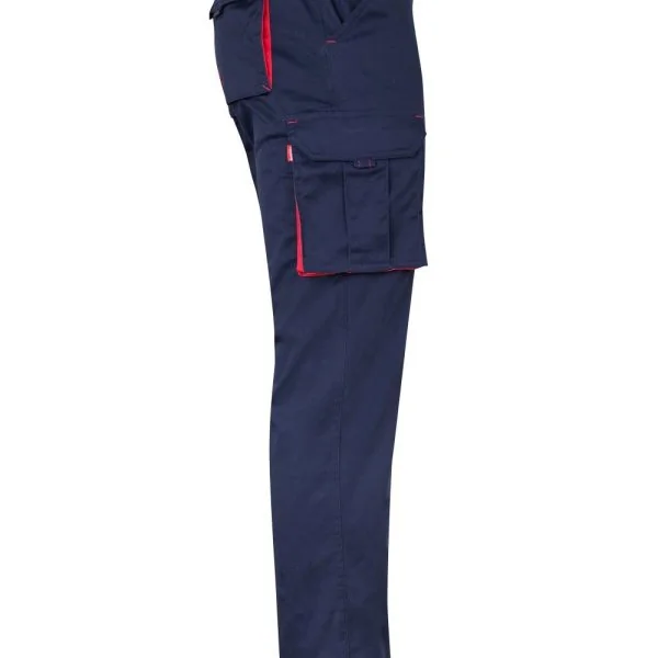 Two-Tone Stretch Multi-Pocket Trousers gallery