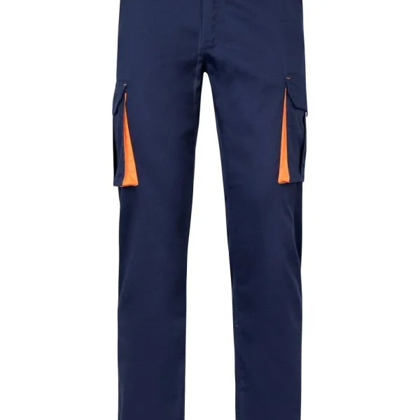 Two-Tone Stretch Multi-Pocket Trousers gallery