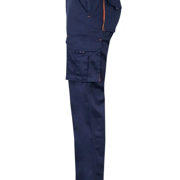 Two-Tone Stretch Multi-Pocket Trousers gallery