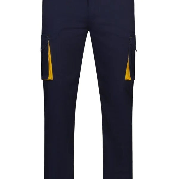 Two-Tone Stretch Multi-Pocket Trousers gallery