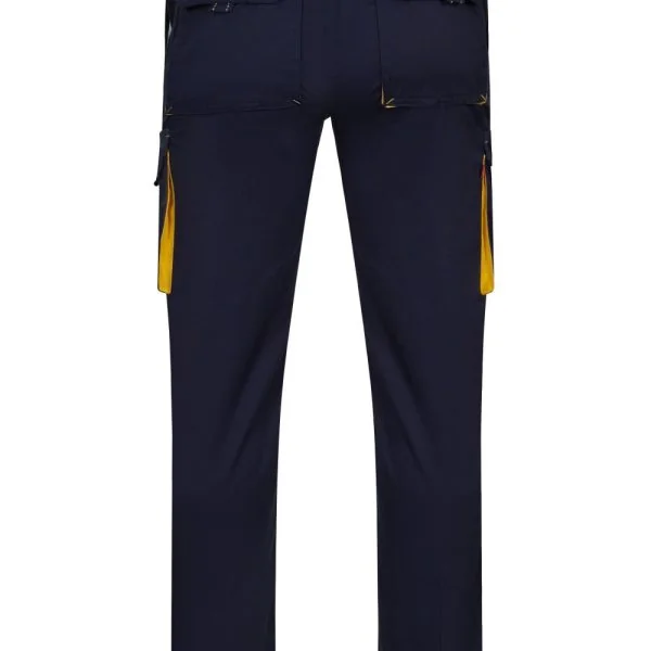 Two-Tone Stretch Multi-Pocket Trousers gallery