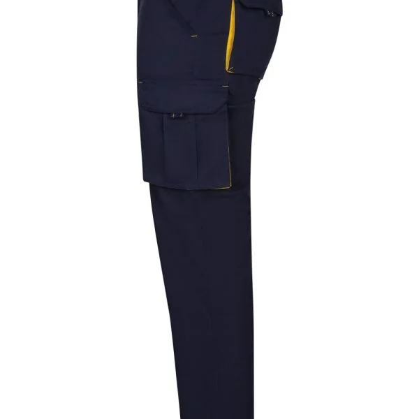 Two-Tone Stretch Multi-Pocket Trousers gallery
