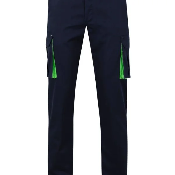 Two-Tone Stretch Multi-Pocket Trousers gallery