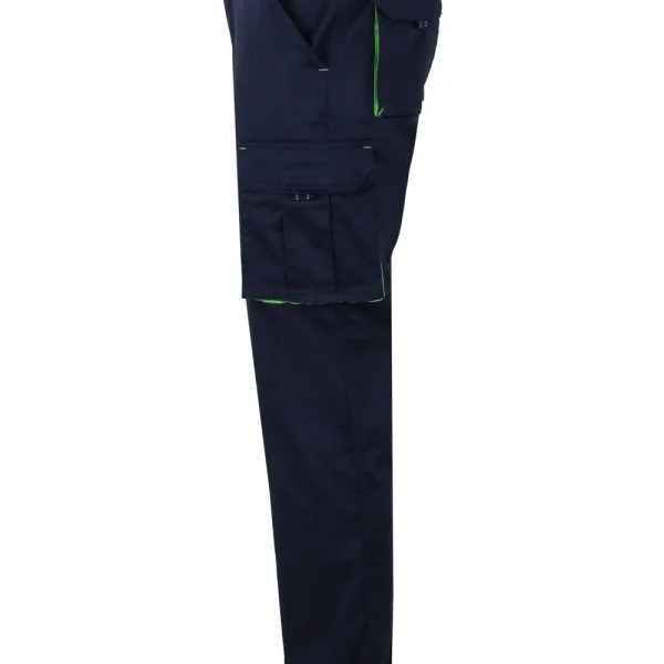 Two-Tone Stretch Multi-Pocket Trousers gallery