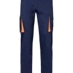 Two-Tone Stretch Multi-Pocket Trousers