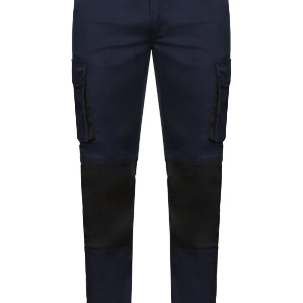 Two-tone stretch trousers gallery