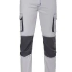 Two-tone stretch trousers