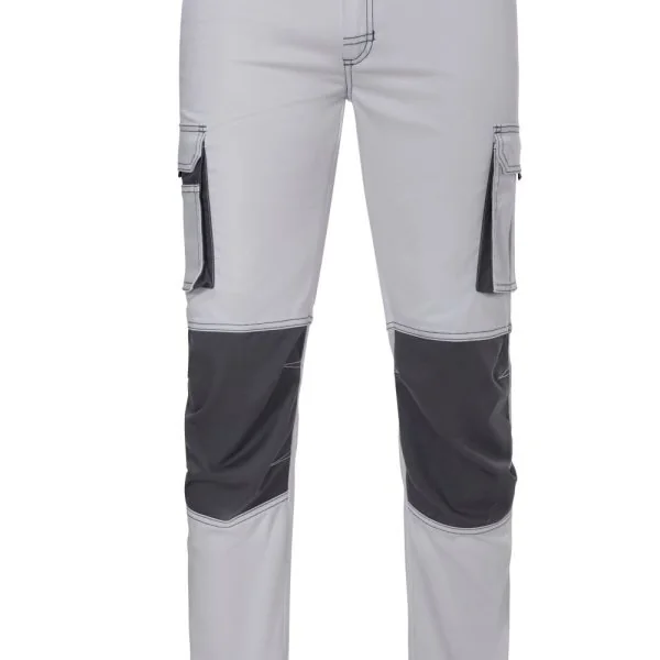 Two-tone stretch trousers