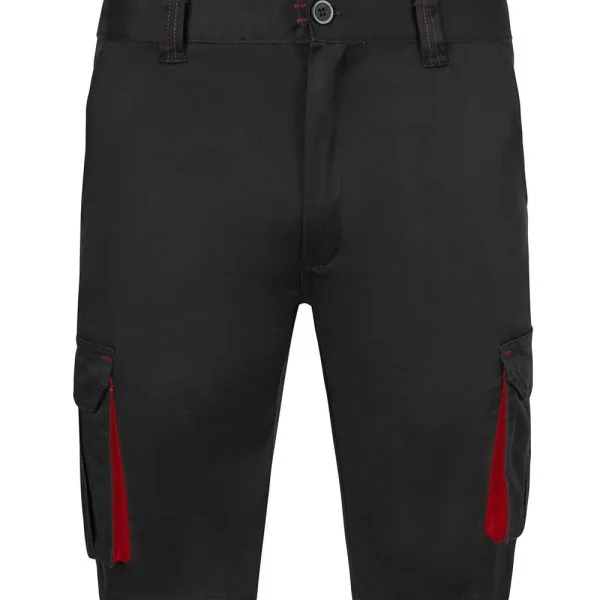 Two-Tone Multi-Pocket Stretch Bermuda Shorts gallery