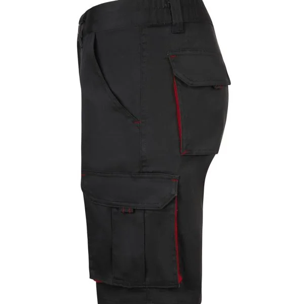 Two-Tone Multi-Pocket Stretch Bermuda Shorts gallery