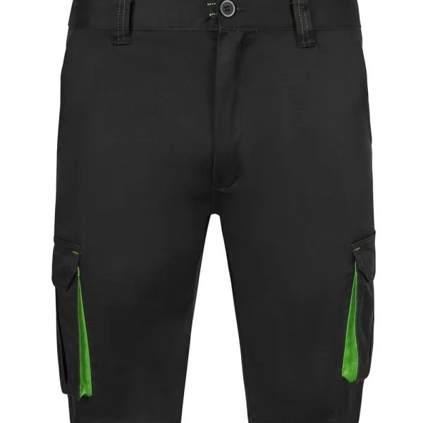 Two-Tone Multi-Pocket Stretch Bermuda Shorts gallery